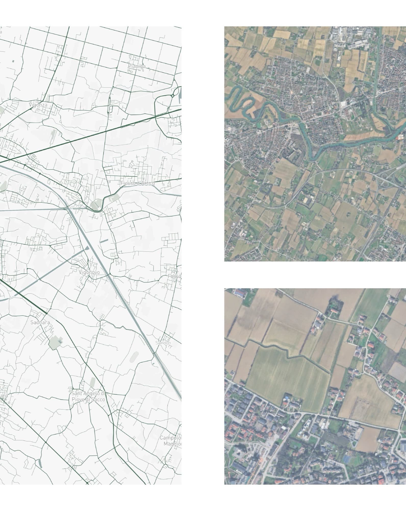 Mappa stilizzata di Padova