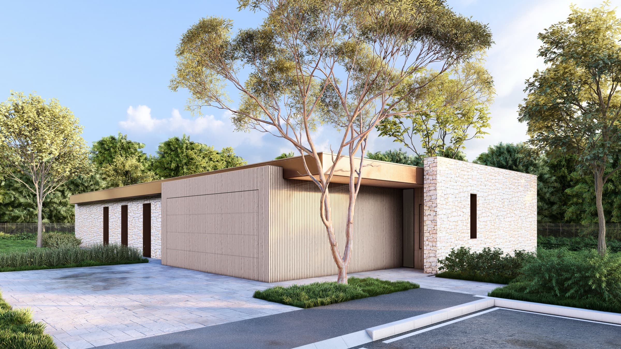 Villa Singola — render esterno 1