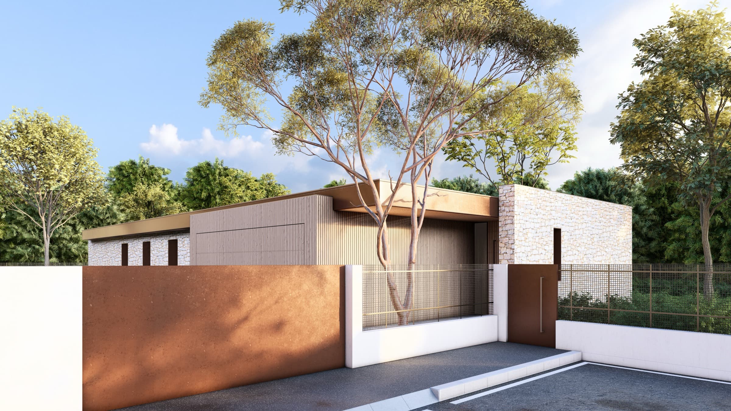 Villa Singola — render esterno 2